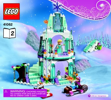 Building Instructions - LEGO - Disney Princess - 41062 - Elsa’s Sparkling Ice Castle: Page 1