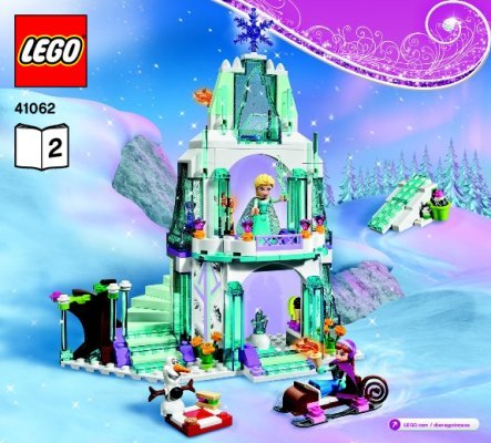 Building Instructions - LEGO - Disney - 41062 - Elsa’s Sparkling Ice Castle: Page 1