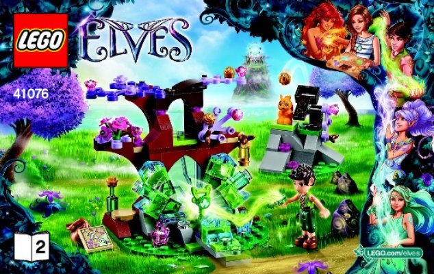 Building Instructions - LEGO - Elves - 41076 - Farran and the Crystal Hollow: Page 1