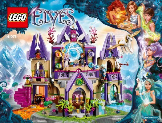 Building Instructions - LEGO - Elves - 41078 - Skyra’s Mysterious Sky Castle: Page 1