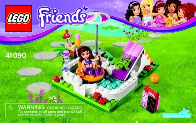 Building Instructions - LEGO - Friends - 41090 - Olivia’s Garden Pool: Page 1