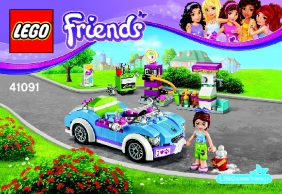 Building Instructions - LEGO - Friends - 41091 - Mia’s Roadster: Page 1