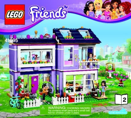 Building Instructions - LEGO - Friends - 41095 - Emma’s House: Page 1