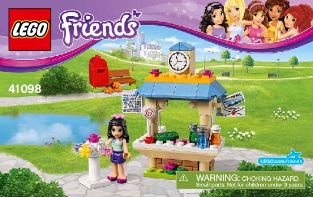 Building Instructions - LEGO - Friends - 41098 - Emma’s Tourist Kiosk: Page 1