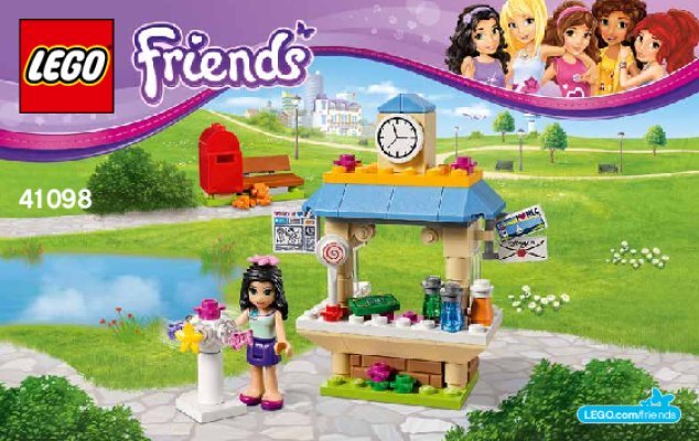 Building Instructions - LEGO - Friends - 41098 - Emma’s Tourist Kiosk: Page 1