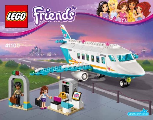 Building Instructions - LEGO - Friends - 41100 - Heartlake Private Jet: Page 1