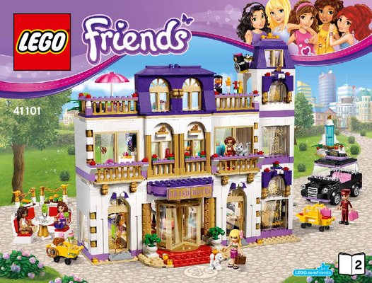 Building Instructions - LEGO - Friends - 41101 - Heartlake Grand Hotel: Page 1