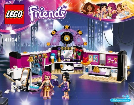 Building Instructions - LEGO - Friends - 41104 - Pop Star Dressing Room: Page 1