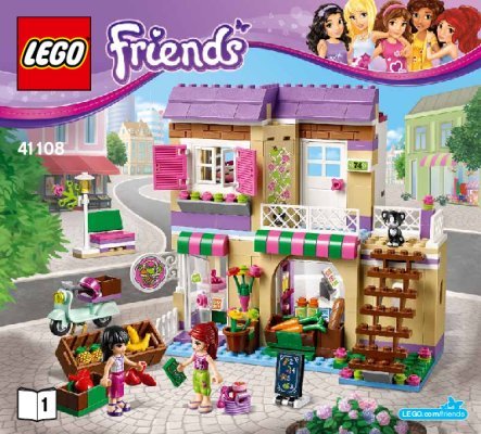 Building Instructions - LEGO - Friends - 41108 - Heartlake Food Market: Page 1