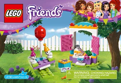 Building Instructions - LEGO - Friends - 41113 - Party Gift Shop: Page 1