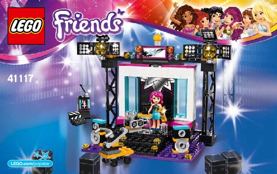 Building Instructions - LEGO - Friends - 41117 - Pop Star TV Studio: Page 1