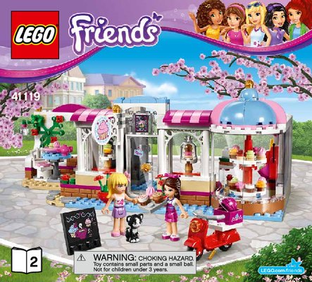 Building Instructions - LEGO - Friends - 41119 - Heartlake Cupcake Café: Page 1