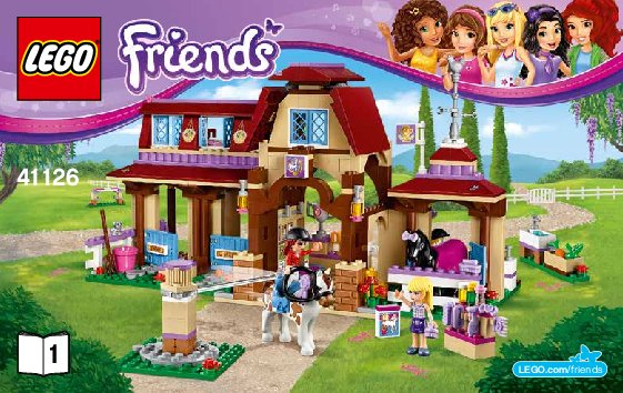 Building Instructions - LEGO - Friends - 41126 - Heartlake Riding Club: Page 1