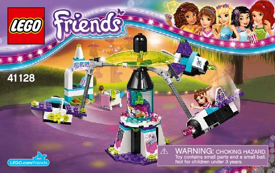 Building Instructions - LEGO - Friends - 41128 - Amusement Park Space Ride: Page 1