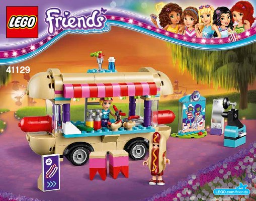 Building Instructions - LEGO - Friends - 41129 - Amusement Park Hot Dog Van: Page 1