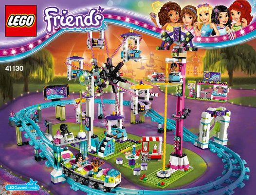 Building Instructions - LEGO - Friends - 41130 - Amusement Park Roller Coaster: Page 1