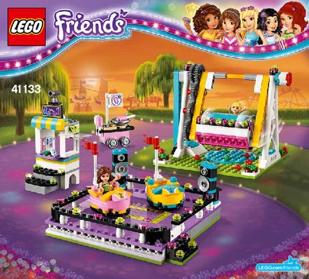 Building Instructions - LEGO - Friends - 41133 - Amusement Park Bumper Cars: Page 1