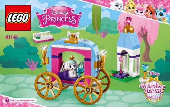 Building Instructions - LEGO - Disney Princess - 41141 - Pumpkin’s Royal Carriage: Page 1