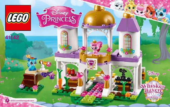 Building Instructions - LEGO - Disney - 41142 - Palace Pets Royal Castle: Page 1