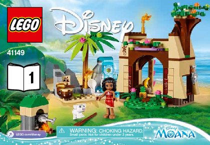 Building Instructions - LEGO - Disney - 41149 - Moana's Island Adventure: Page 1