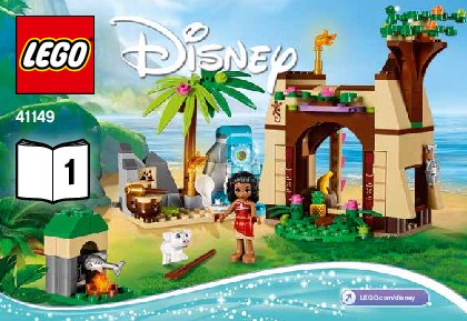 Building Instructions - LEGO - Disney - 41149 - Moana's Island Adventure: Page 1