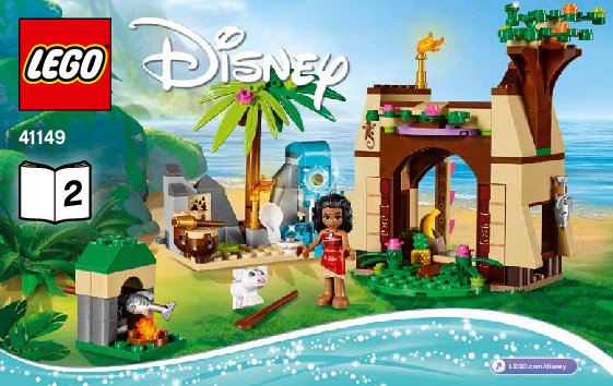 Building Instructions - LEGO - Disney - 41149 - Moana's Island Adventure: Page 1