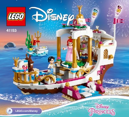 Building Instructions - LEGO - Disney - 41153 - Ariel's Royal Celebration Boat: Page 1