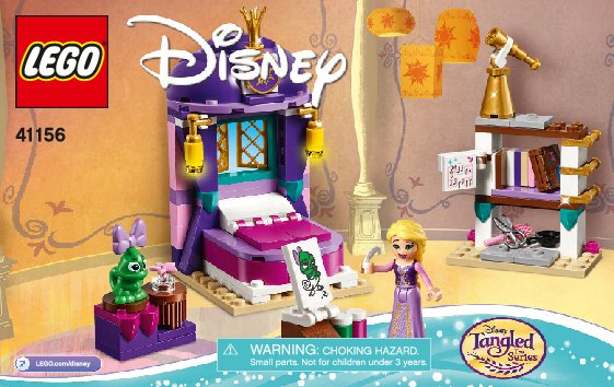 Building Instructions - LEGO - 41156 - Rapunzel's Castle Bedroom: Page 1