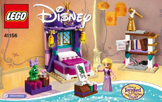 Building Instructions - LEGO - 41156 - Rapunzel's Castle Bedroom: Page 1