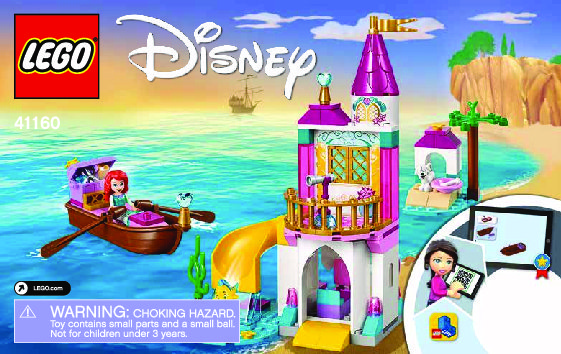 Building Instructions - LEGO - 41160 - Ariel's Seaside Castle: Page 1