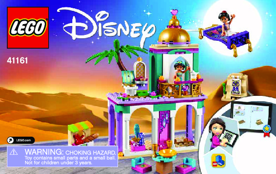 Building Instructions - LEGO - 41161 - Aladdin and Jasmine's Palace Adventures: Page 1