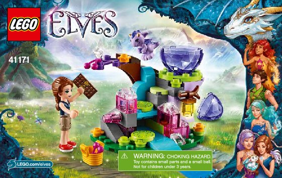 Building Instructions - LEGO - Elves - 41171 - Emily Jones & the Baby Wind Dragon: Page 1