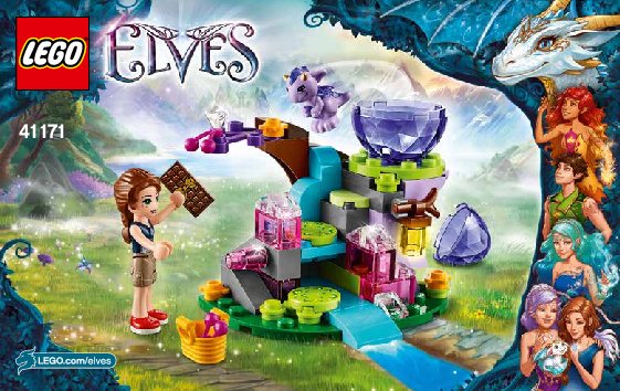 Building Instructions - LEGO - Elves - 41171 - Emily Jones & the Baby Wind Dragon: Page 1