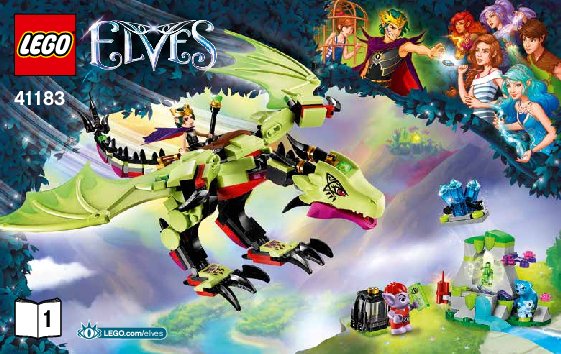 Building Instructions - LEGO - Elves - 41183 - The Goblin King's Evil Dragon: Page 1