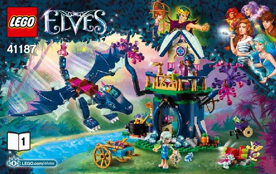 Building Instructions - LEGO - Elves - 41187 - Rosalyn's Healing Hideout: Page 1