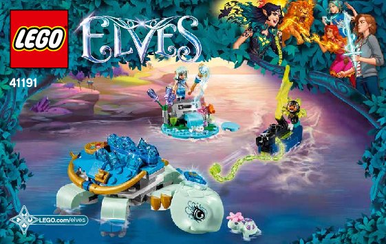 Building Instructions - LEGO - Elves - 41191 - Naida & the Water Turtle Ambush: Page 1