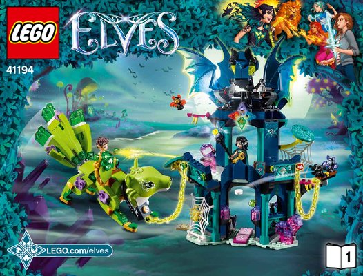 Building Instructions - LEGO - Elves - 41194 - Noctura's Tower & the Earth Fox Rescue: Page 1