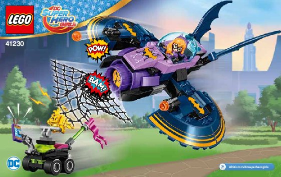 Building Instructions - LEGO - DC Super Hero Girls - 41230 - Batgirl™ Batjet Chase: Page 1