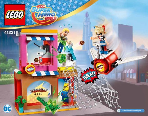 Building Instructions - LEGO - DC Super Hero Girls - 41231 - Harley Quinn™ to the rescue: Page 1