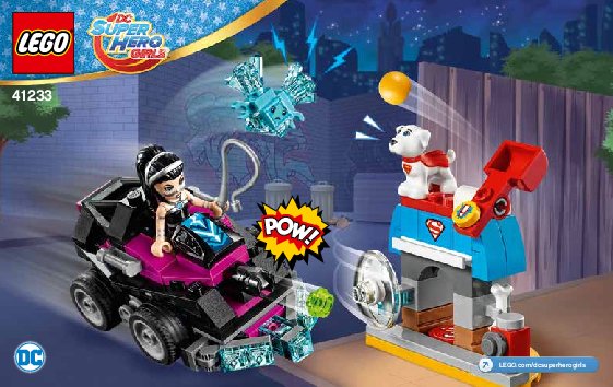 Building Instructions - LEGO - DC Super Hero Girls - 41233 - Lashina™ Tank: Page 1