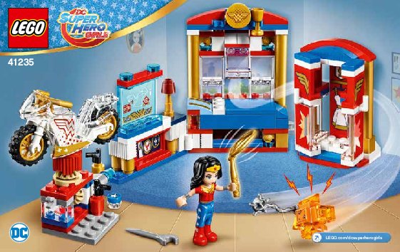 Building Instructions - LEGO - DC Super Hero Girls - 41235 - Wonder Woman™ Dorm: Page 1