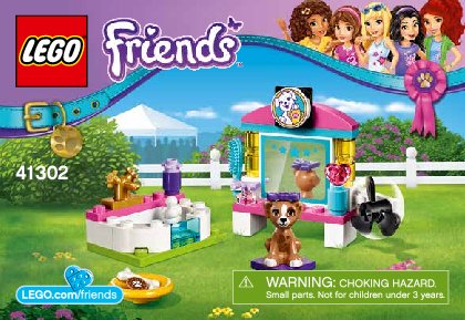 Building Instructions - LEGO - Friends - 41302 - Puppy Pampering: Page 1