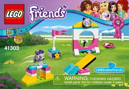 Building Instructions - LEGO - Friends - 41303 - Puppy Playground: Page 1