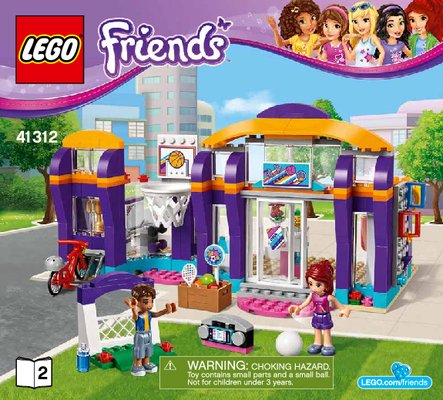 Building Instructions - LEGO - Friends - 41312 - Heartlake Sports Center: Page 1