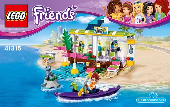 Building Instructions - LEGO - Friends - 41315 - Heartlake Surf Shop: Page 1