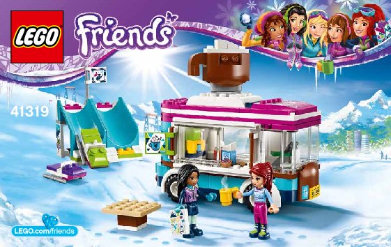 Building Instructions - LEGO - Friends - 41319 - Snow Resort Hot Chocolate Van: Page 1