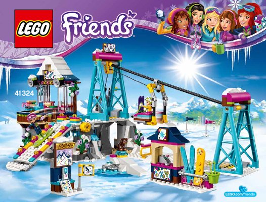 Building Instructions - LEGO - Friends - 41324 - Snow Resort Ski Lift: Page 1