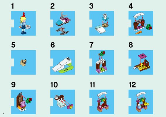 Building Instructions - LEGO - Friends - 41326 - LEGO® Friends Advent Calendar: Page 1