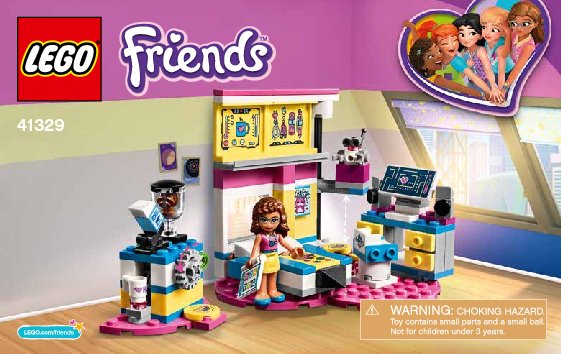 Building Instructions - LEGO - Friends - 41329 - Olivia's Deluxe Bedroom: Page 1