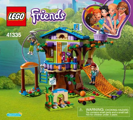 Building Instructions - LEGO - Friends - 41335 - Mia's Tree House: Page 1